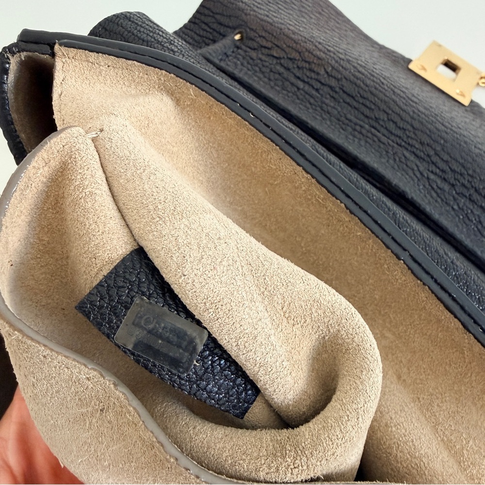 CHLOÉ DREW SHOULDER BAG IN SMALL GRAIN LAMBSKIN BLACK - Picture 13 of 16